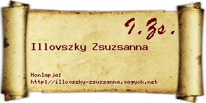 Illovszky Zsuzsanna névjegykártya