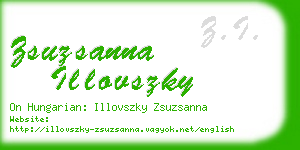 zsuzsanna illovszky business card